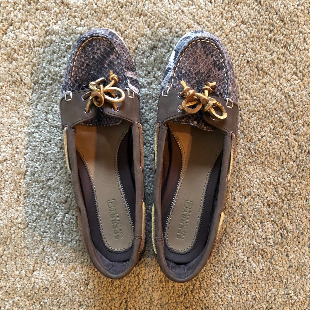 Sperry Top-sider Angelfish Snakeskin Boat Shoes
